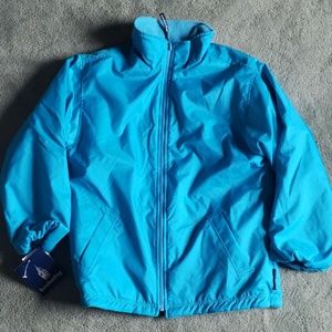 NWT London Fog Sz M reversible blue jacket